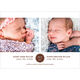 Brown Circle Date Twins Photo Birth Announcements Image 4 of 6